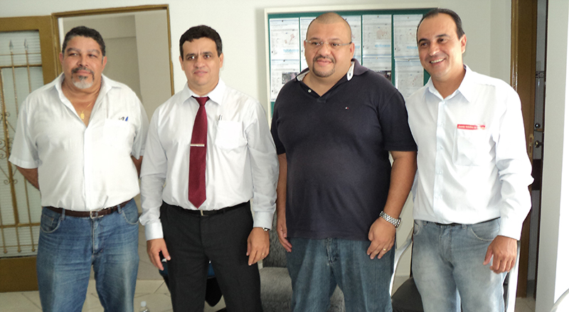 diretores do SINTECT SP e DR-SPI em Sorocaba