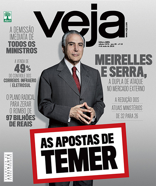 Capa Veja Michel Temer