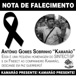 destaque_sintect_sp_nota_faleciemtno_Antonio_Gomes_Sobrinho_kamarao_02_03_2017