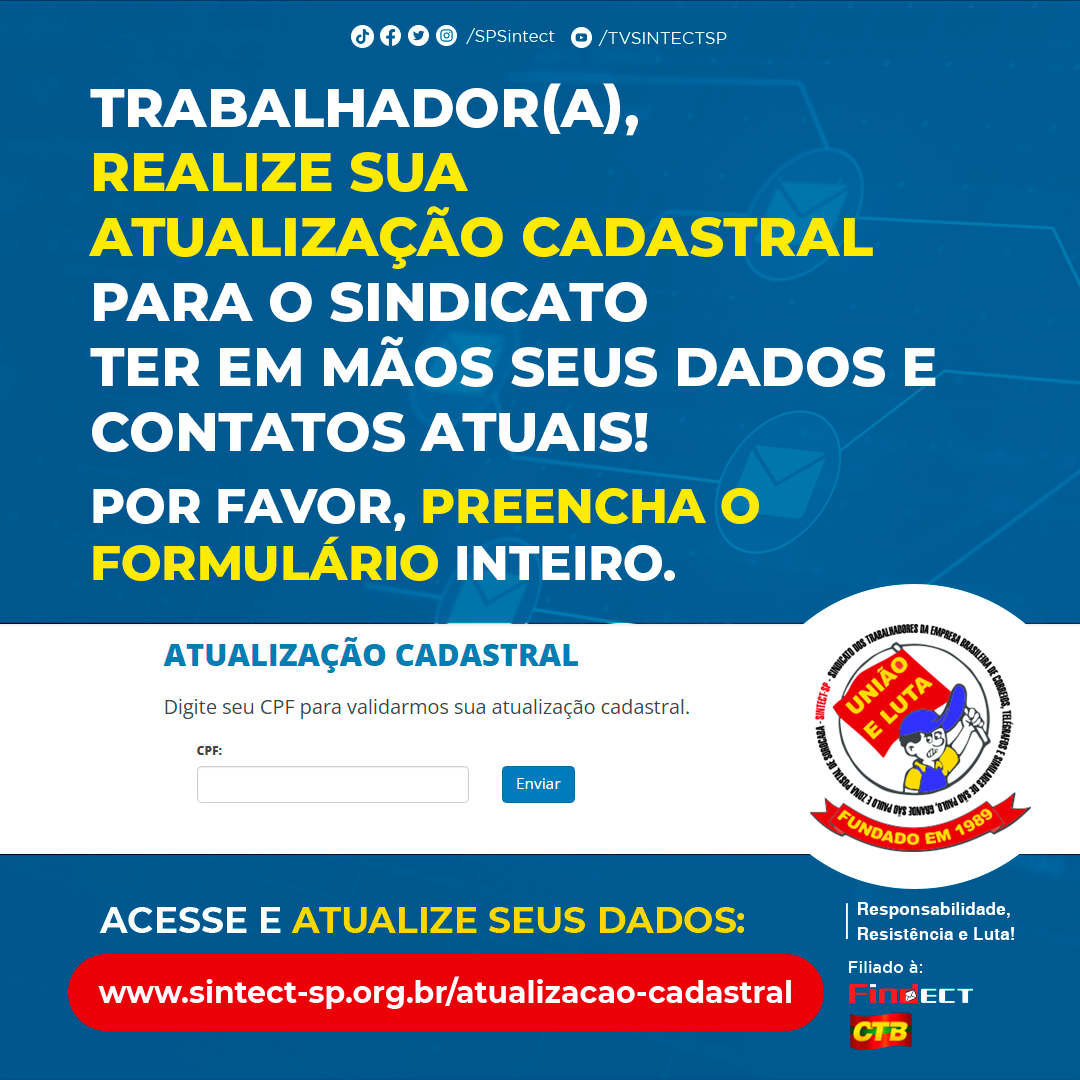 ATUALIZAR MEUS DADOS