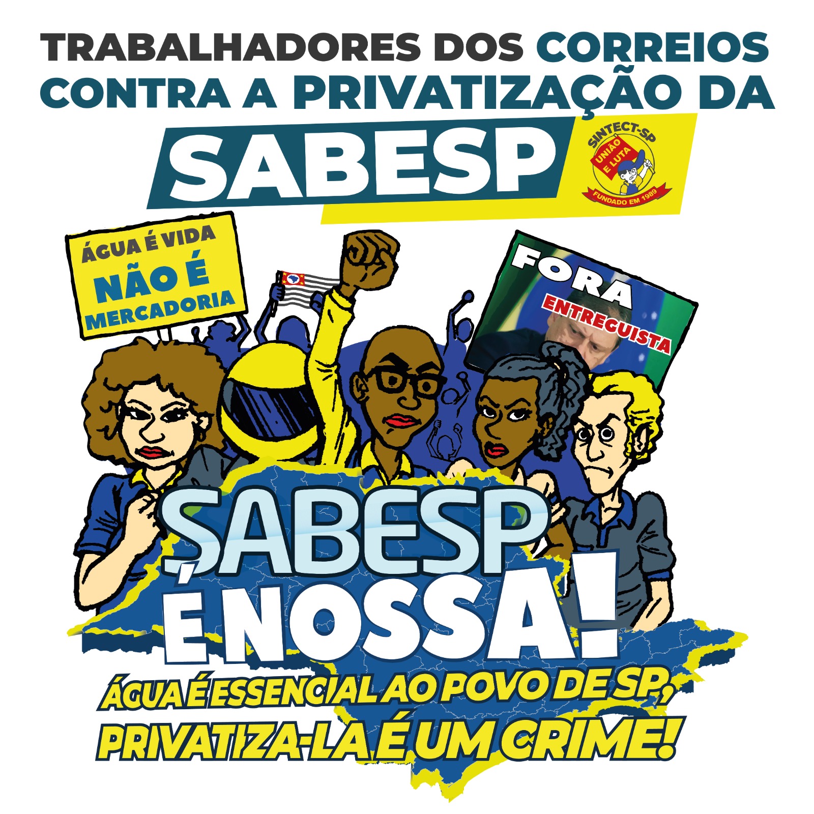 Tarcísio acelera privatização da Sabesp provocando insegurança na população   Sindicato dos Trabalhadores em Água, Esgoto e Meio Ambiente do Estado de  São Paulo